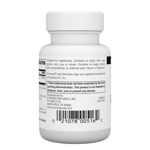 Source Naturals, Ultra Chromium Picolinate 500, 500 mcg, 120 Tabs