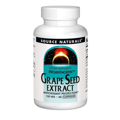 Source Naturals, Proanthodyn, 100 mg, Grape Seed Extract Capsules 60 caps
