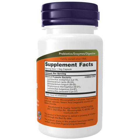 Now Foods, Acidophilus, 4 X 6 Billion, 60 Caps