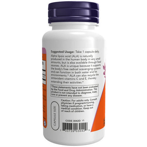 Now Foods, Alpha Lipoic Acid, 250 Mg, 60 Veg Caps Now Foods