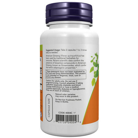 Now Foods, American Ginseng, 500 mg, 100 Caps Now Foods