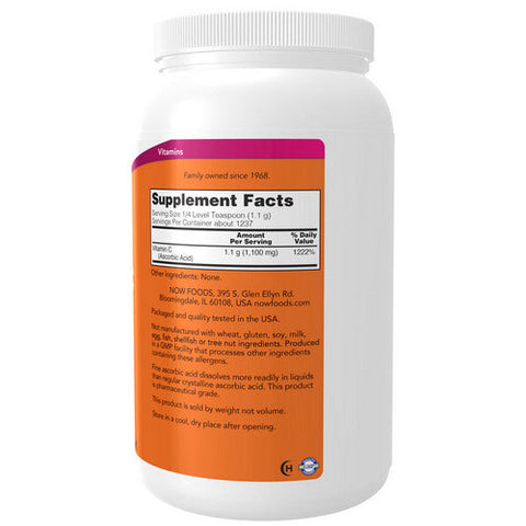 Now Foods, Vitamin C Crystals Powder, 3 lbs Now Foods