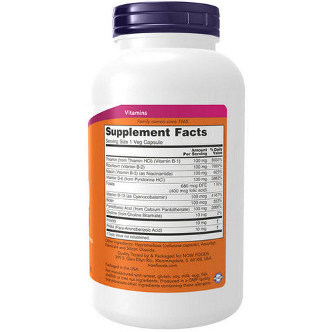 Now Foods, Vitamin B-100, 250 Veg Caps Now Foods
