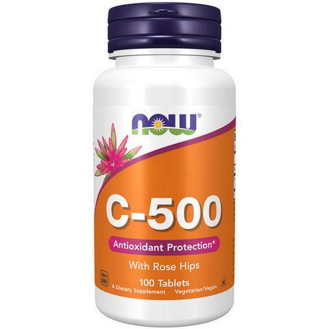 Now Foods, Vitamin C-500, 100 Tabs