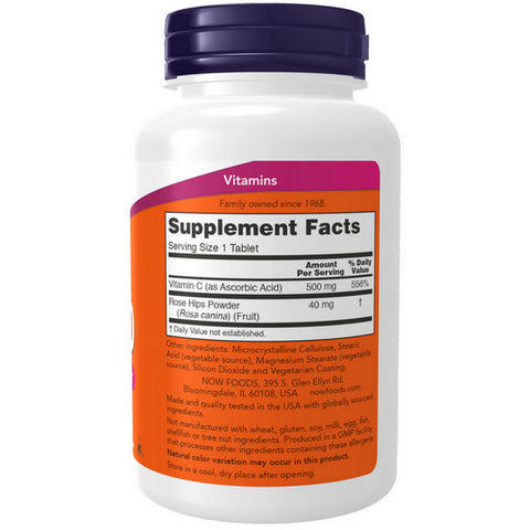 Now Foods, Vitamin C-500, 250 Tabs