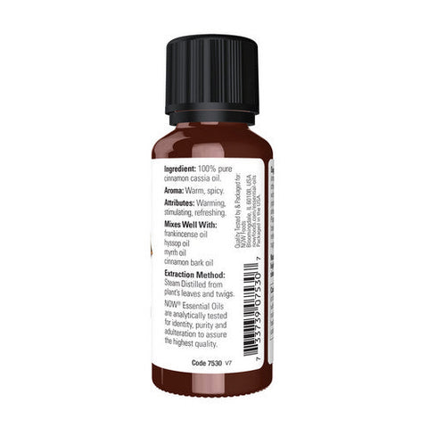Now Foods, Cinnamon Cassia Oil, 1 OZ Now Foods