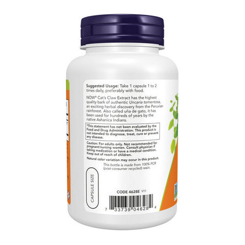 Now Foods, Cats Claw Extract, 120 Caps