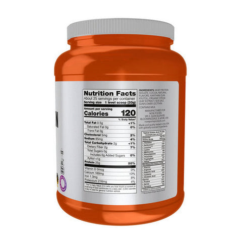 Now Foods, Whey Protein Isolate, Dutch Chocolate, 1.8 lbs Now Foods