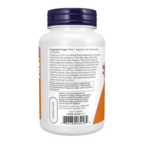 Now Foods, Colostrum, 500 mg, 120 Caps
