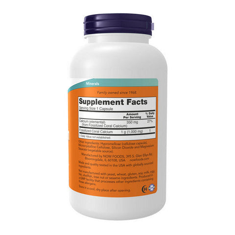 Now Foods, Coral Calcium, 1000 mg, 250 Vcaps Now Foods