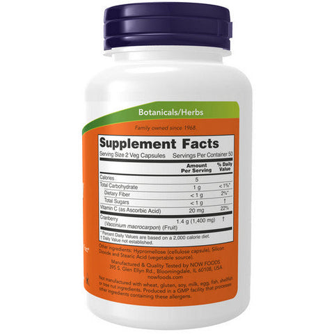 Now Foods, Cranberry Caps, 100 Caps Now Foods