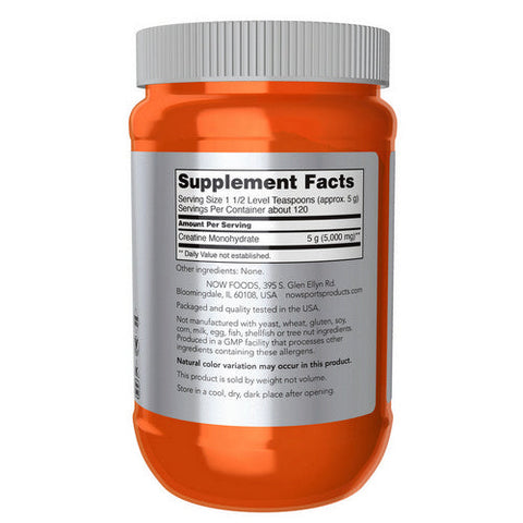 Now Foods, Creatine Monohydrate Powder, 600 GRM (21.2 OZ) Now Foods