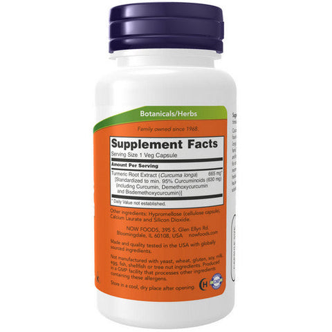 Now Foods, Turmeric Curcumin, 60 Veg Caps Now Foods