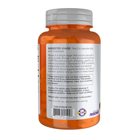Now Foods, D-Ribose, 750 mg, 120 Caps