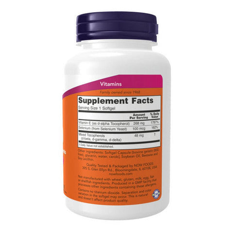 Now Foods, Vitamin E-400, 268 Mg, 100 Softgels Now Foods