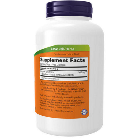 Now Foods, Eleuthero, 500 mg, 250 Caps Now Foods