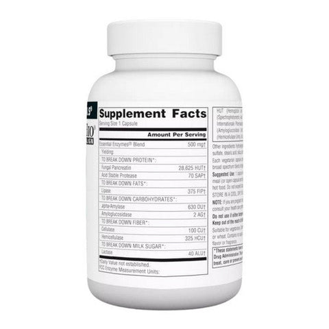 Source Naturals, Essential Enzymes, 500 mg, Vegetarian 120 VCaps Source Naturals
