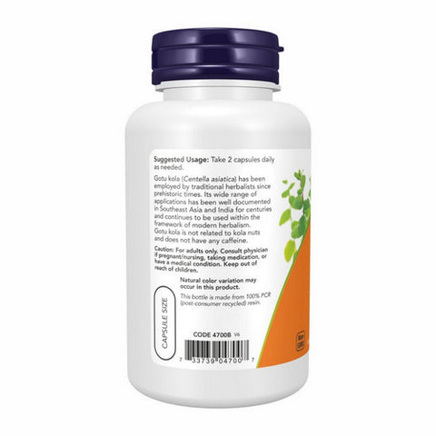 Now Foods, Gotu Kola, 450 mg, 100 Caps