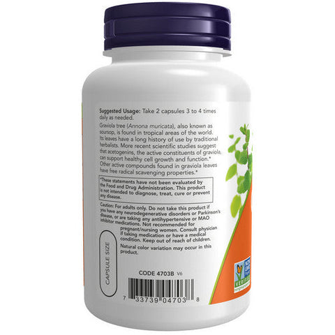 Now Foods, Graviola, 500 mg, 100 Caps Now Foods