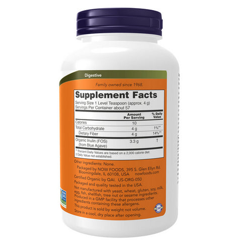 Now Foods, Inulin Prebiotic Pure Powder, 8 Oz