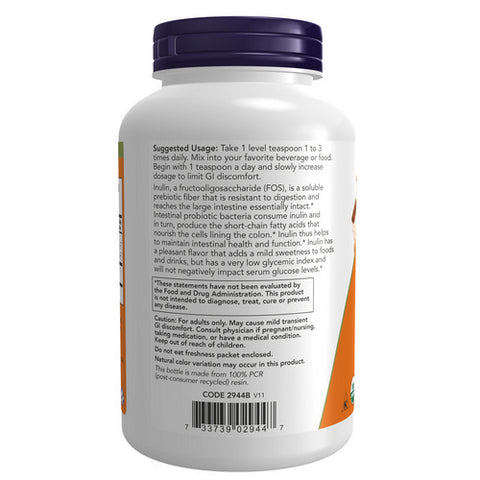 Now Foods, Inulin Prebiotic Pure Powder, 8 Oz