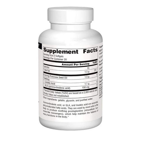 Source Naturals, Evening Primrose Oil, 500 mg, 60 Softgels Source Naturals