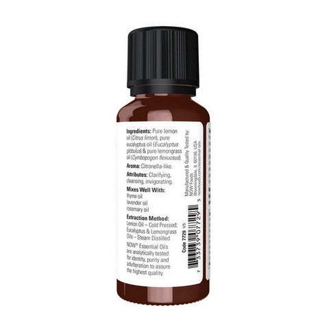 Now Foods, Lemon & Eucalyptus Oil, 1 OZ Now Foods