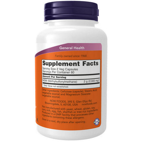 Now Foods, M.S.M, 1000 mg, 120 Caps Now Foods