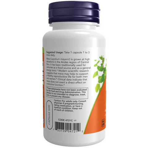 Now Foods, Maca, 500 Mg, 100 Caps Now Foods