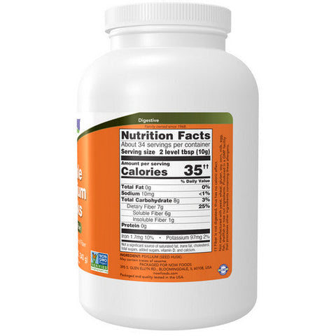 Now Foods, Whole Psyllium Husks, 12 Oz Now Foods