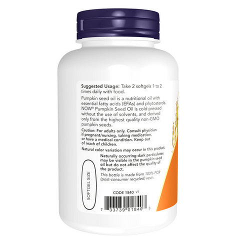 Now Foods, Pumpkin Seed Oil, 1000 mg, 100 Sgels