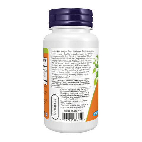 Now Foods, Relora, 300 mg, 60 Vcaps Now Foods