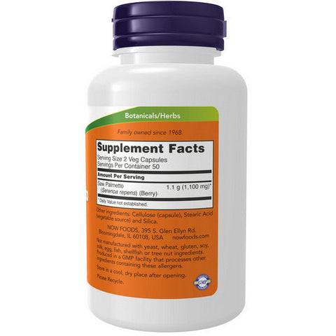 Now Foods, Saw Palmetto Berries, 550 mg, 100 Caps Now Foods