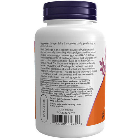 Now Foods, Shark Cartilage, 750 mg, 100 Caps Now Foods