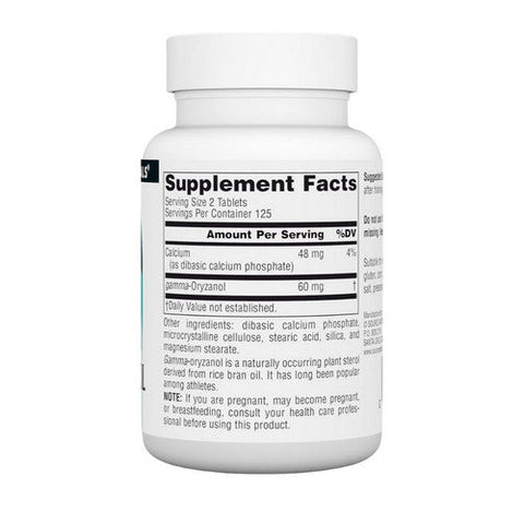 Source Naturals, Gamma Oryzanol, 30 Mg, 250 Tabs Source Naturals