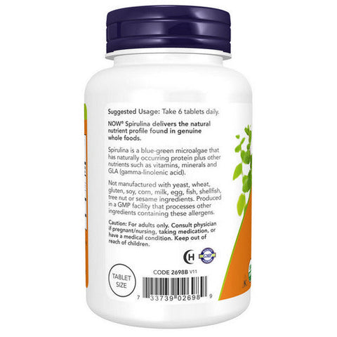 Now Foods, Spirulina, 500 mg, 200 Tabs Now Foods