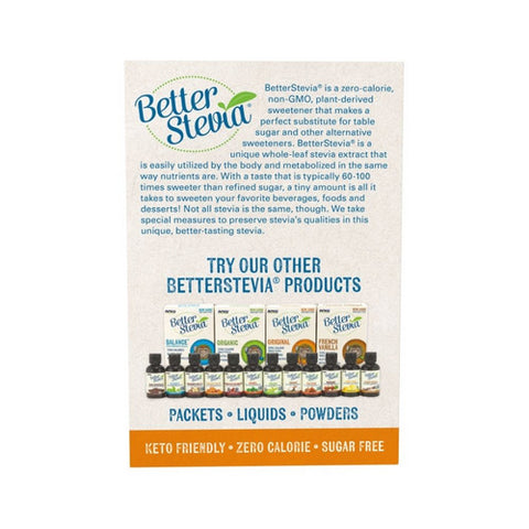 Now Foods, BetterStevia Packets, 100/box