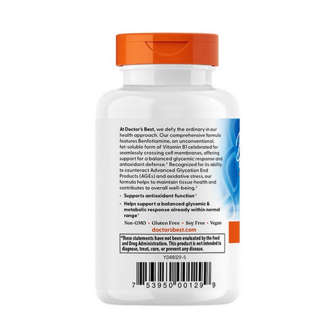 Doctors Best, Best Benfotiamine, 150 mg, 120 Vegegie Caps