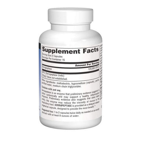 Source Naturals, Serrapeptase, 500 mg, 30 Vegicaps Source Naturals