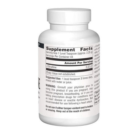 Source Naturals, L-Citrulline, 500 mg, Powder 3.53oz Source Naturals