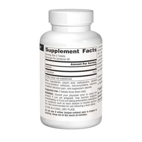 Source Naturals, L-Citrulline, 1000 mg, 60 Tabs Source Naturals