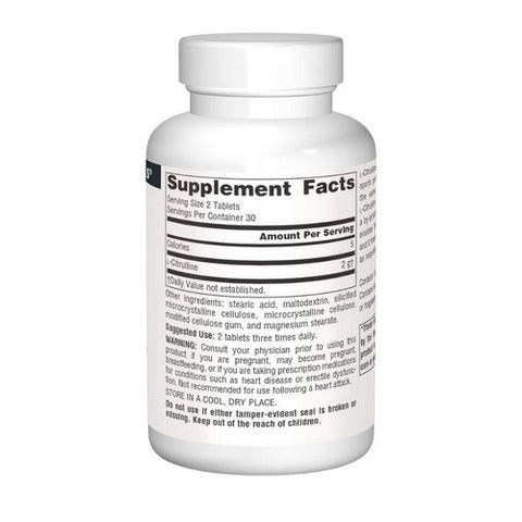 Source Naturals, L-Citrulline, 1000 mg, 60 Tabs
