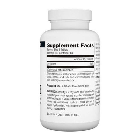 Source Naturals, L-Citrulline, 1000 mg, 120 Tabs Source Naturals