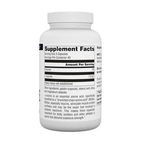 Source Naturals, L-Leucine, Caps 120 Tabs Source Naturals