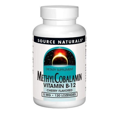Source Naturals, MethylCobalamin Cherry, 5 mg, 120 Tabs