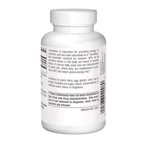 Source Naturals, L-Carnitine, 250 MG, Fumerate 60 Caps