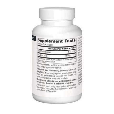 Source Naturals, R-Lipoic Acid, 100 MG, 120 Tabs Source Naturals