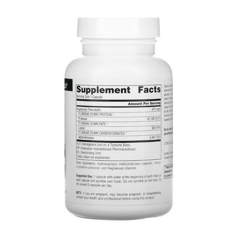 Source Naturals, Vegetarian Pancreatin, 475 mg, 120 Caps Source Naturals