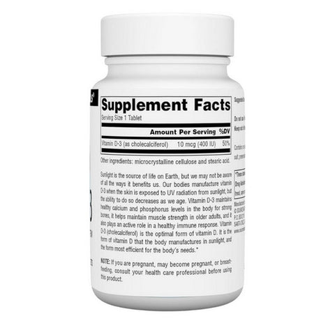 Source Naturals, Vitamin D, 400 IU, 200 Tabs
