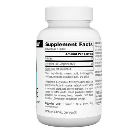 Source Naturals, L-arginine, 1000 mg, 50 Tabs Source Naturals
